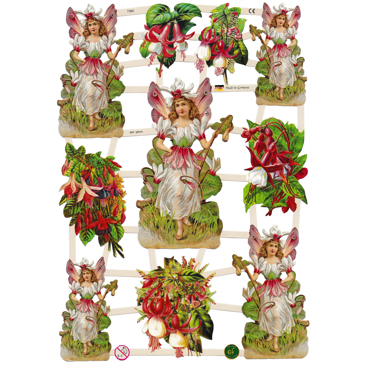 Die Cut Paper Scraps - Victorian Flowers | 27 image 0