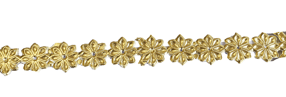 Dresdner Ornaments -6 Flower Trims Gold | DO10 image 0