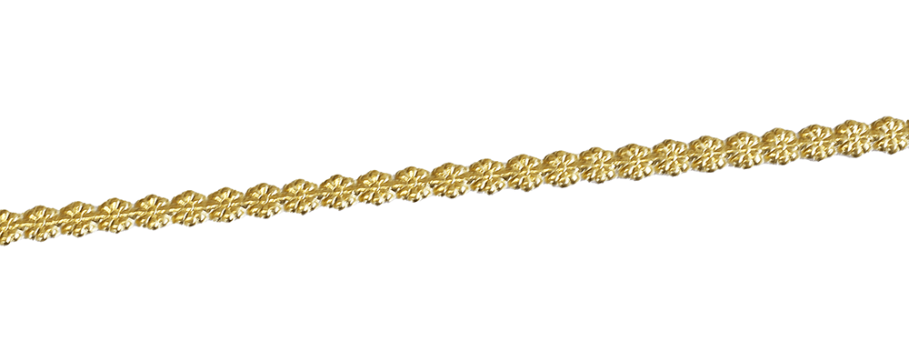Dresdner Ornaments - 12 Mini Flower Borders Gold | DO06 image 0