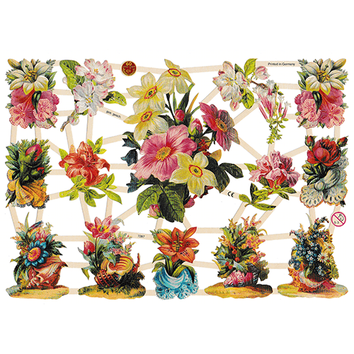 Die Cut Paper Scraps - Victorian Flowers | 15 image 0