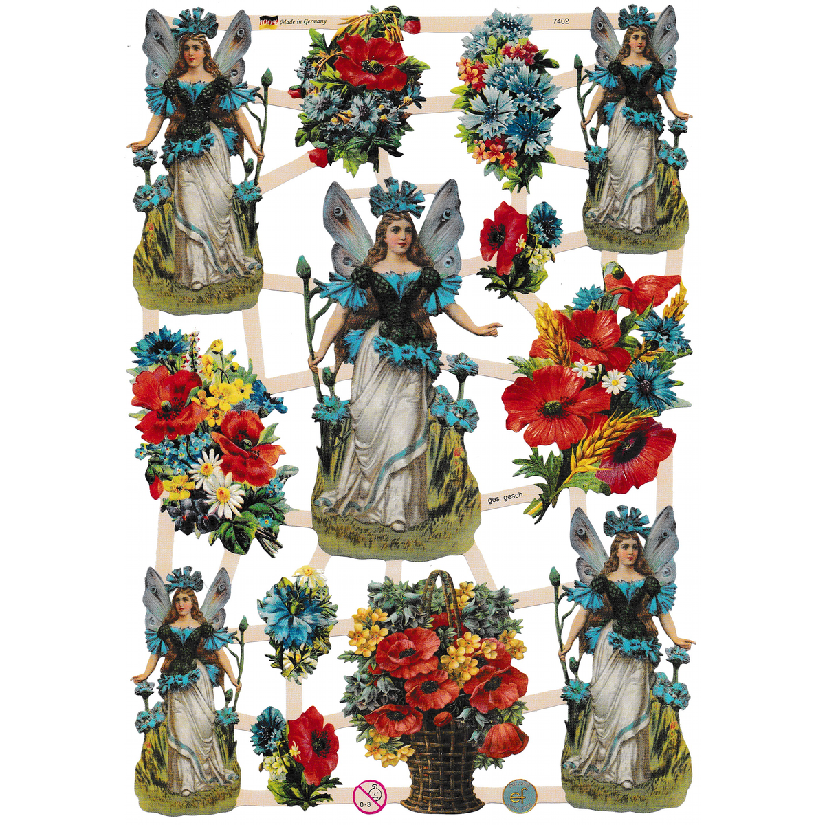 Die Cut Paper Scraps - Victorian Flowers | 28 image 0