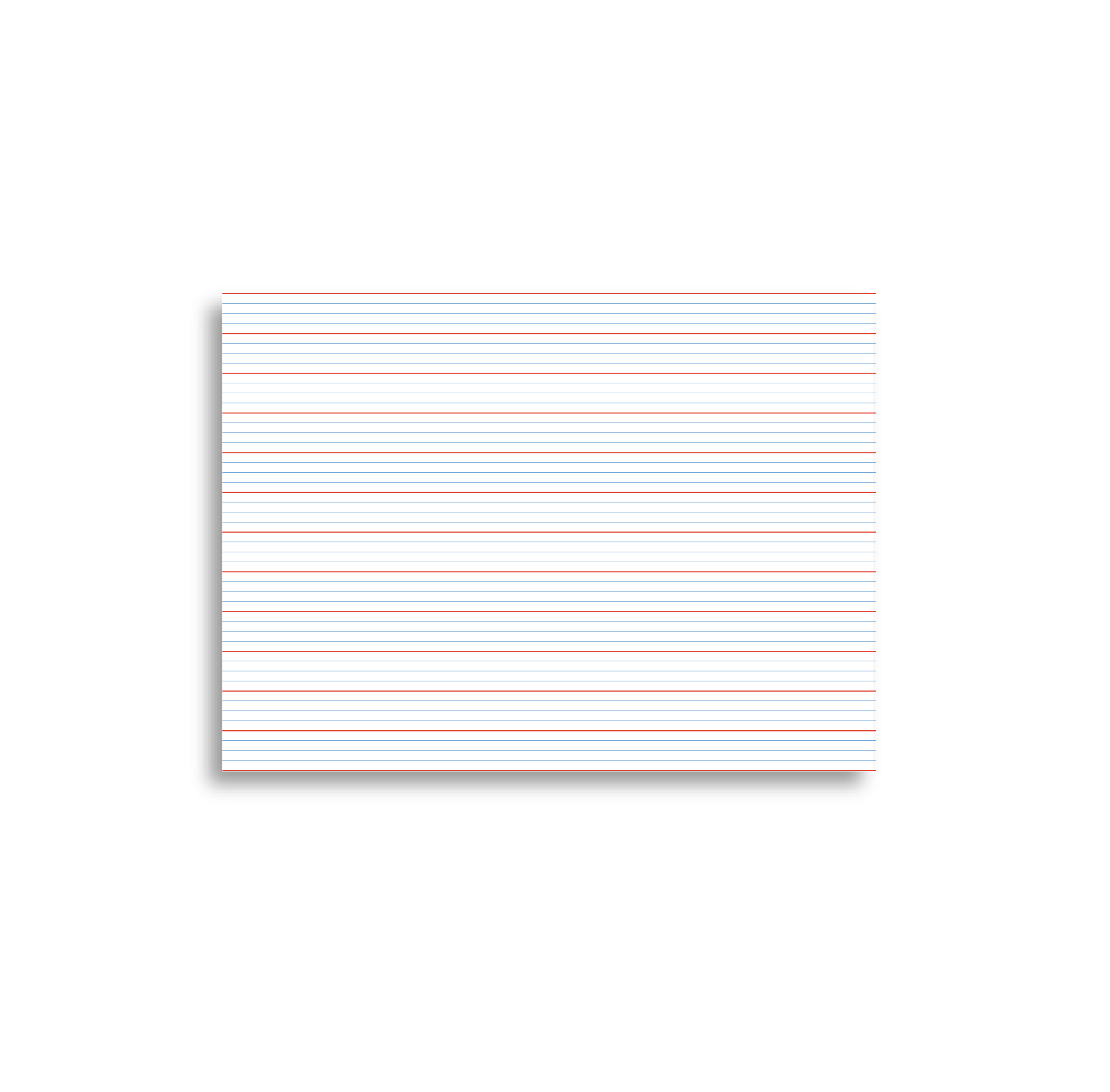 A7 Index Card - French Lines