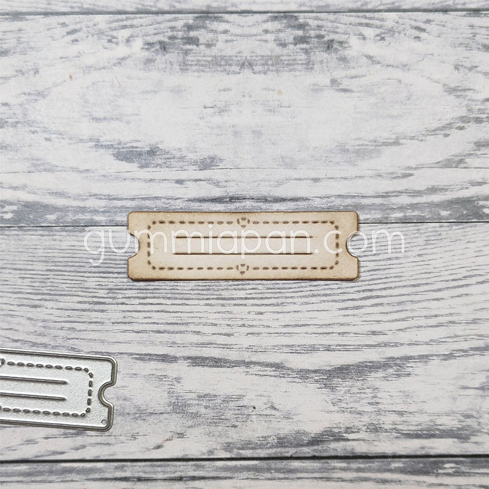 Gummiapan - Small Ticket with double Hearts