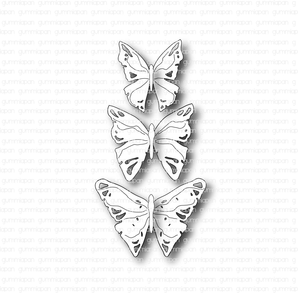 Gummiapan - Small Butterfly Set