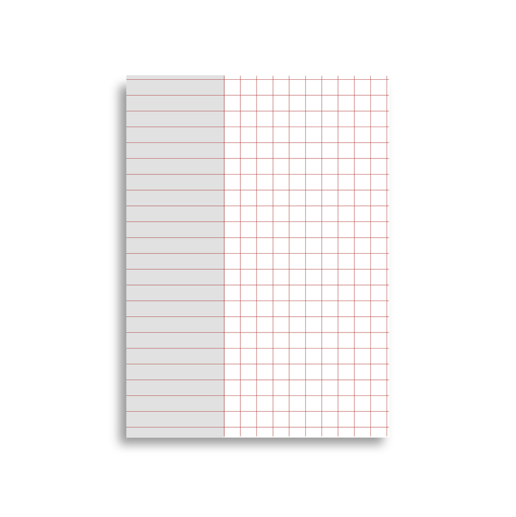 A7 Index Card - To Do Grid