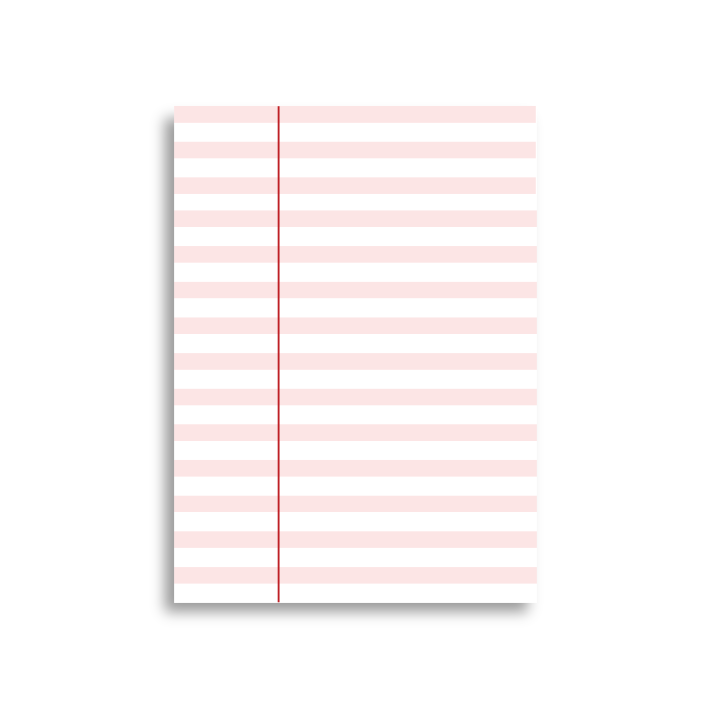 A7 Index Card - To Do pink