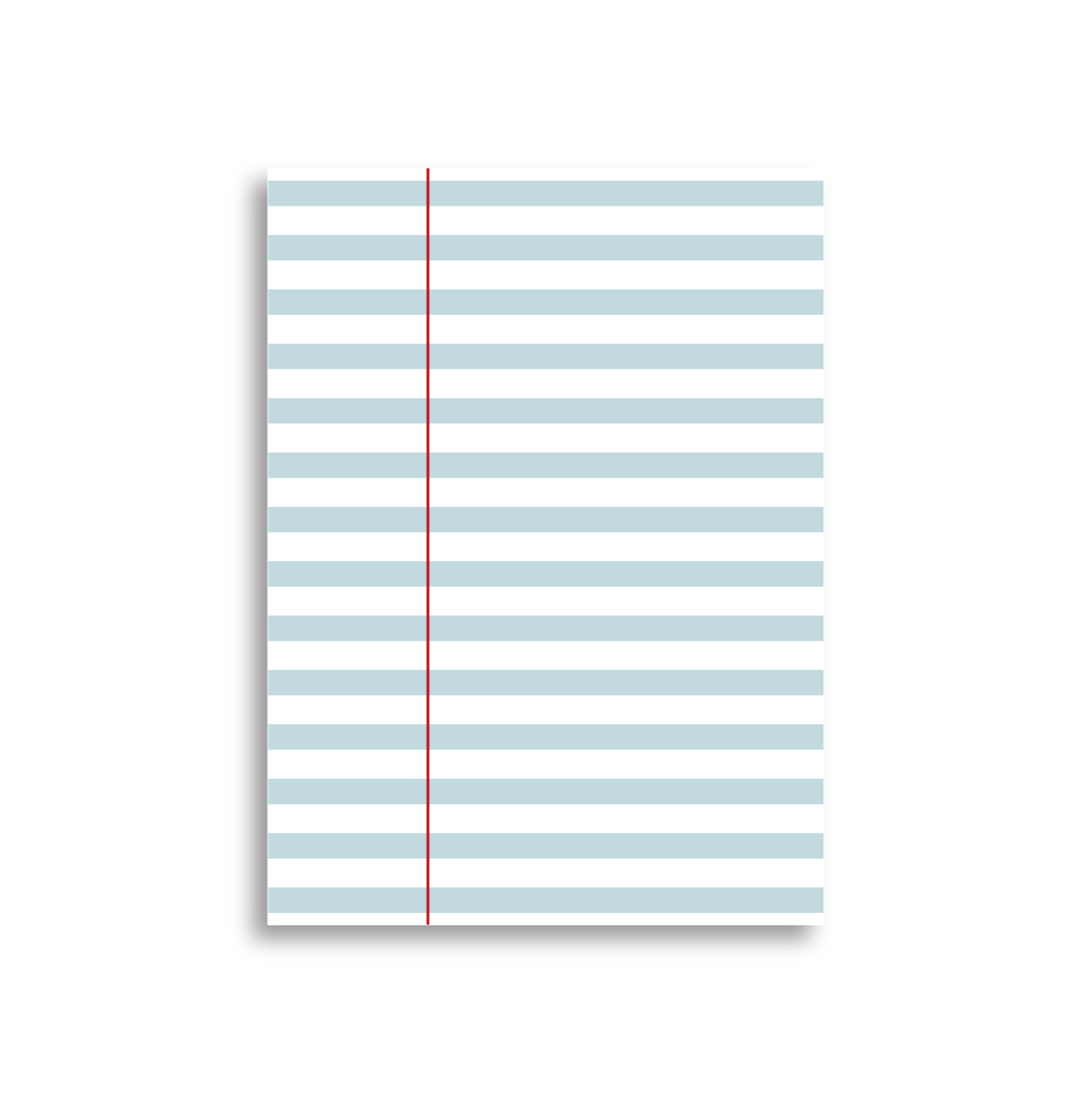 A7 Index Card - To Do blue