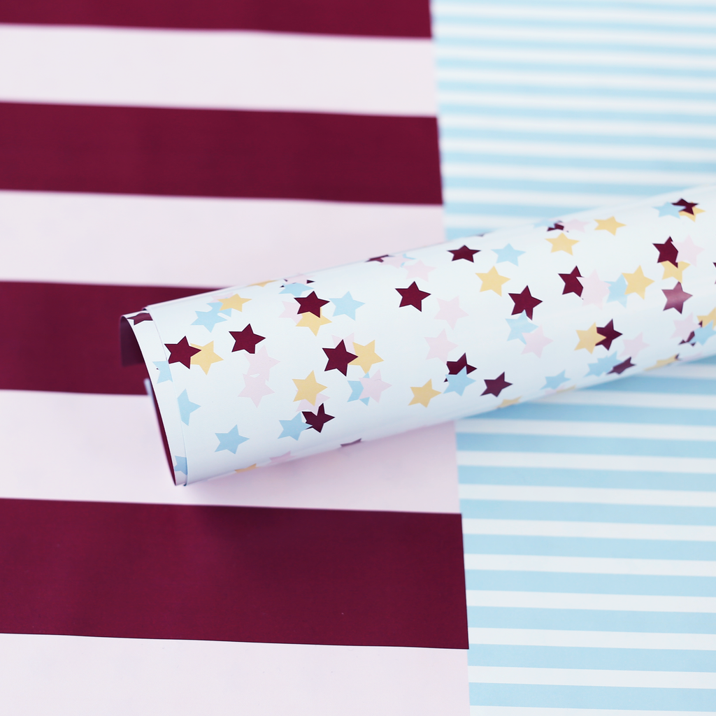A3 Double Sided Paper - Stripes and Stars