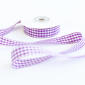 16mm Gingham Ribbon - Purple